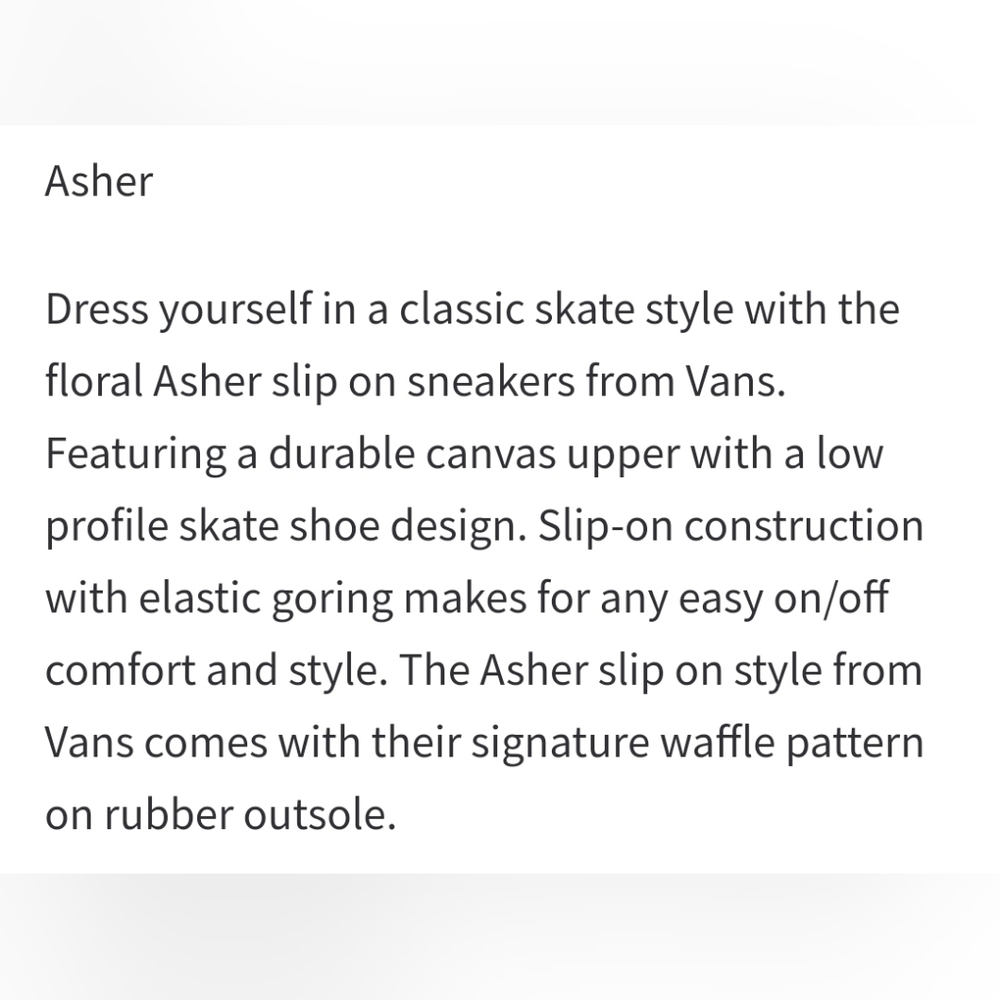 Vans Asher Blue Paisley Embroidered Butterfly Slip Sneakers G US J3.5 W5 - Picture 15 of 16
